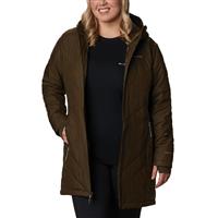 Columbia Women's Heavenly Long Hooded Jacket Plus - Olive Green (319)